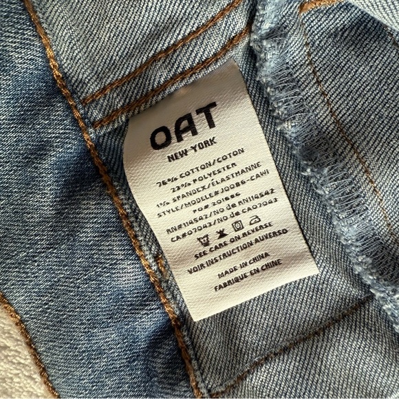 OAT New York | NWT Light Blue Denim Jacket with silver buttons - Picture 5 of 5